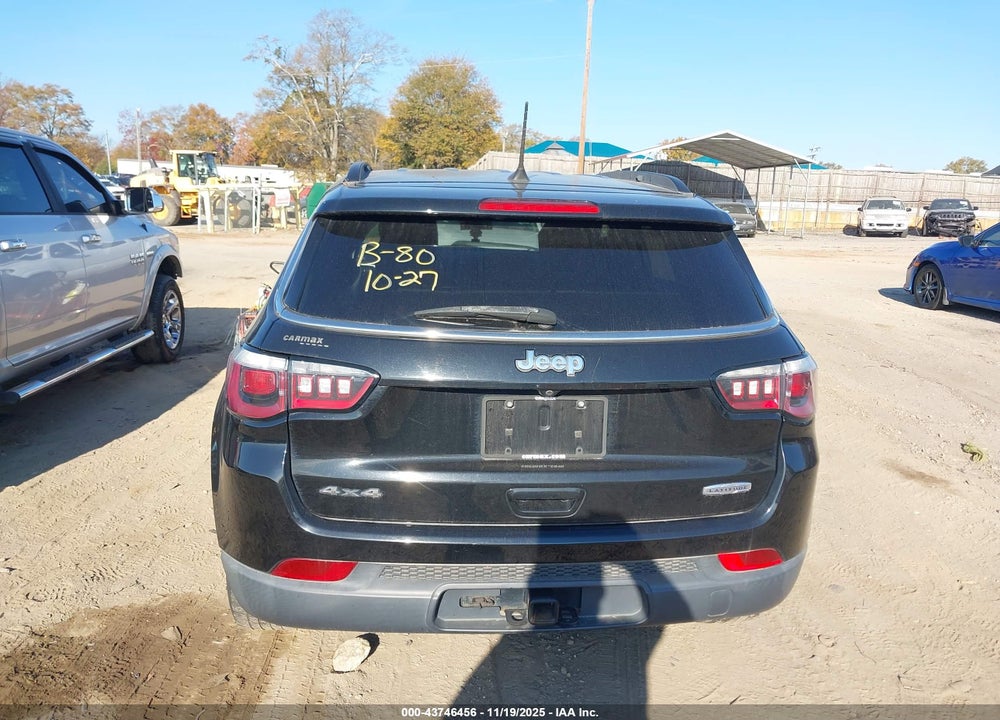 2018 JEEP COMPASS LATITUDE 4X4 VIN: 3C4NJDBB4JT259393