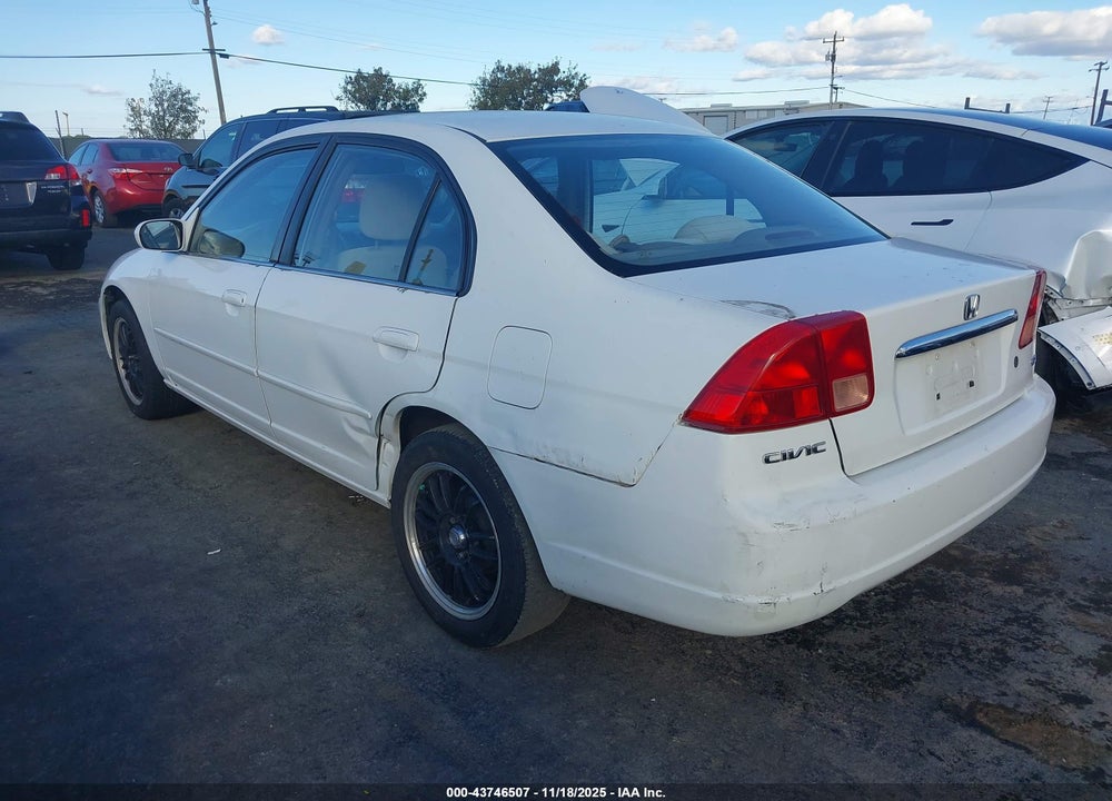 2001 HONDA CIVIC EX VIN: 2HGES25731H586368