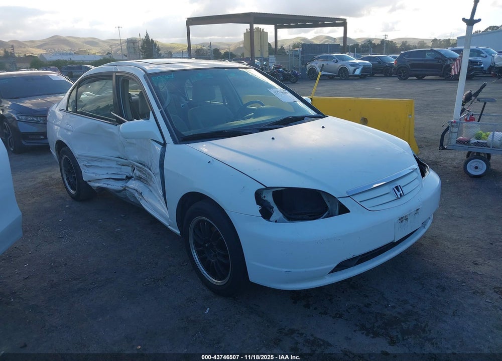 2001 HONDA CIVIC EX VIN: 2HGES25731H586368