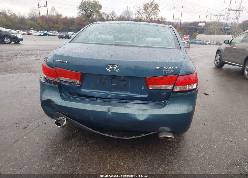 2006 HYUNDAI SONATA GLS V6/LX V6 VIN: 5NPEU46F06H070252