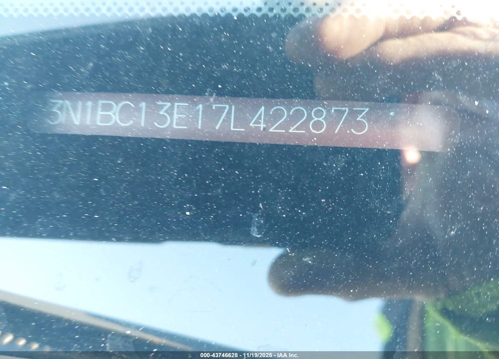 2007 NISSAN VERSA 1.8S VIN: 3N1BC13E17L422873