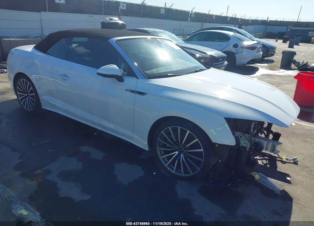 2021 AUDI A5 CABRIOLET PREMIUM PLUS 45 TFSI QUATTRO S TRONIC VIN: WAUWAGF54MN005260