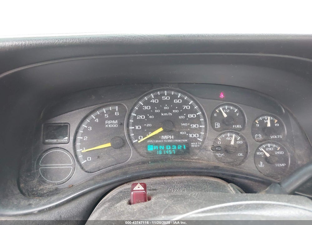 2000 CHEVROLET SILVERADO 1500 VIN: 1GCEK14W5YZ310043