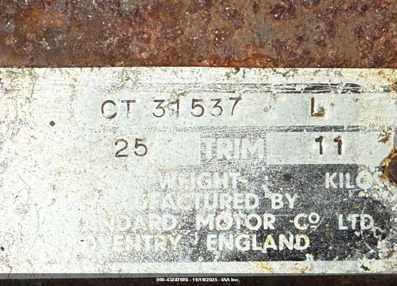 1964 TRIUMPH TR4 VIN: CT31537L