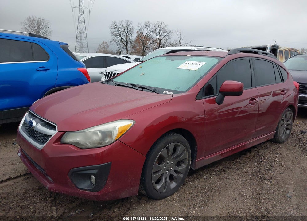 2013 SUBARU IMPREZA 2.0I SPORT PREMIUM VIN: JF1GPAL60DH857299
