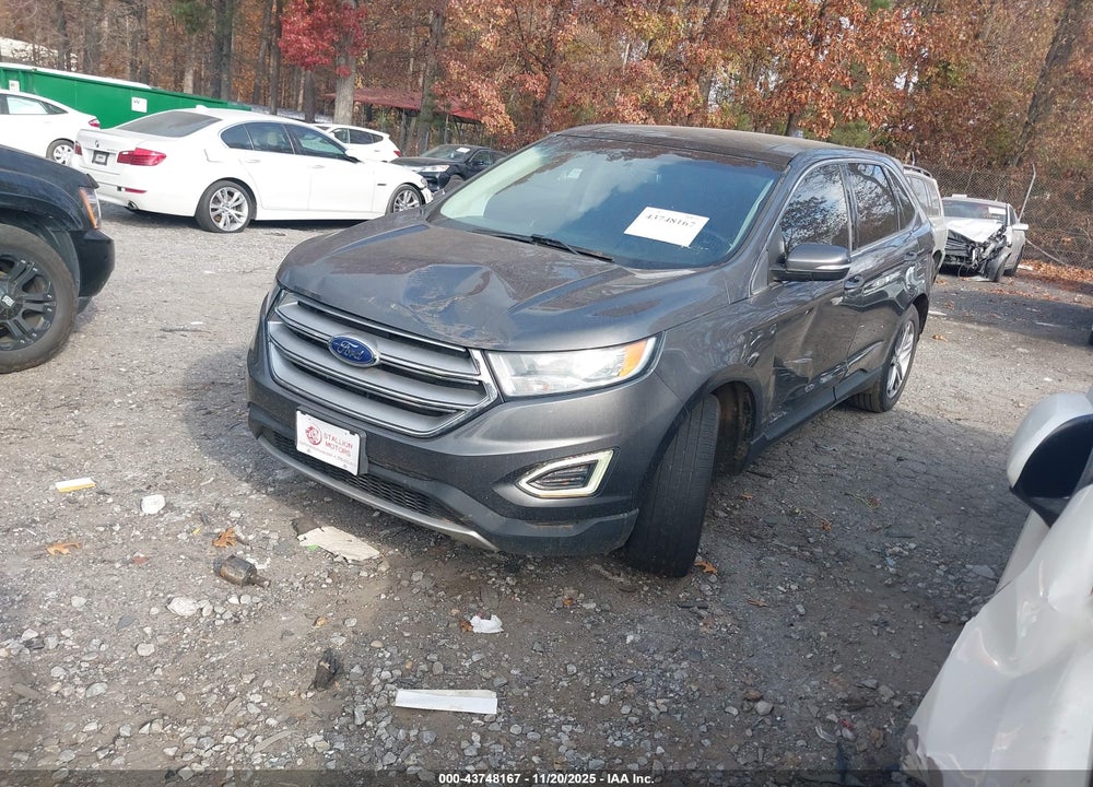 2015 FORD EDGE TITANIUM VIN: 2FMTK3K91FBB21806