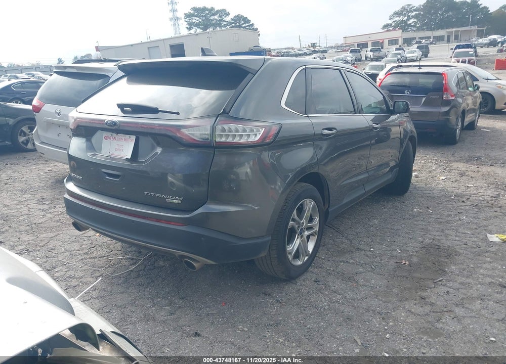 2015 FORD EDGE TITANIUM VIN: 2FMTK3K91FBB21806