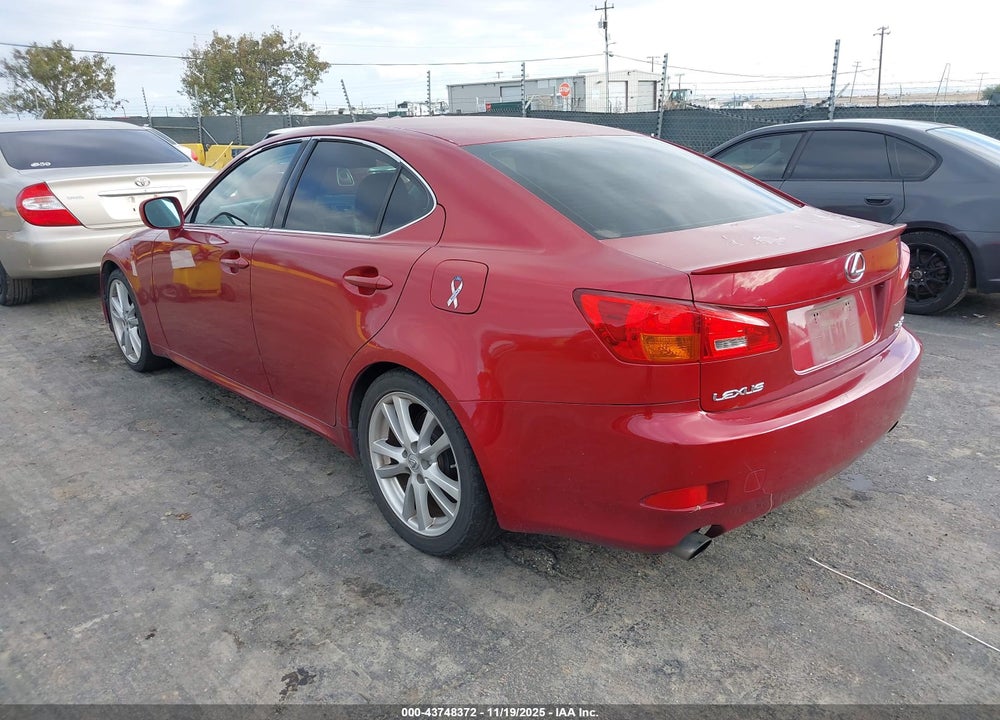 2006 LEXUS IS 350 VIN: JTHBE262462002554