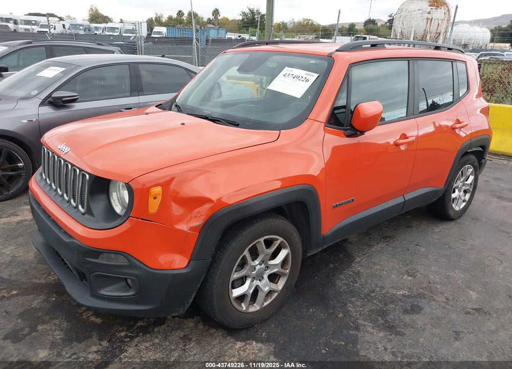 2018 JEEP RENEGADE LATITUDE FWD VIN: ZACCJABB9JPJ66881