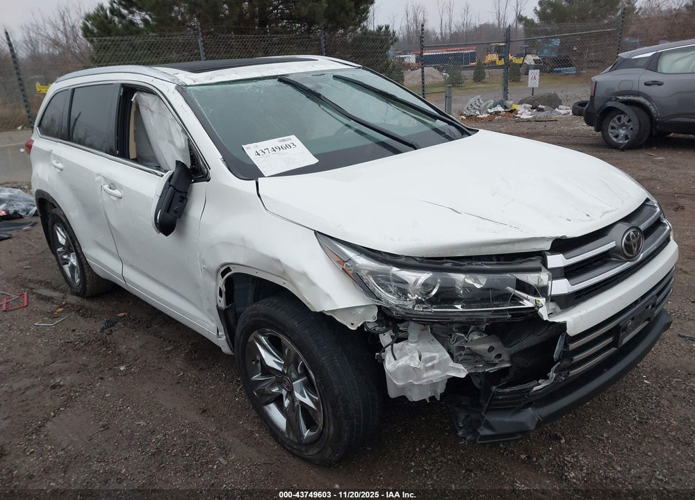 2019 TOYOTA HIGHLANDER LIMITED PLATINUM VIN: 5TDDZRFH5KS746744