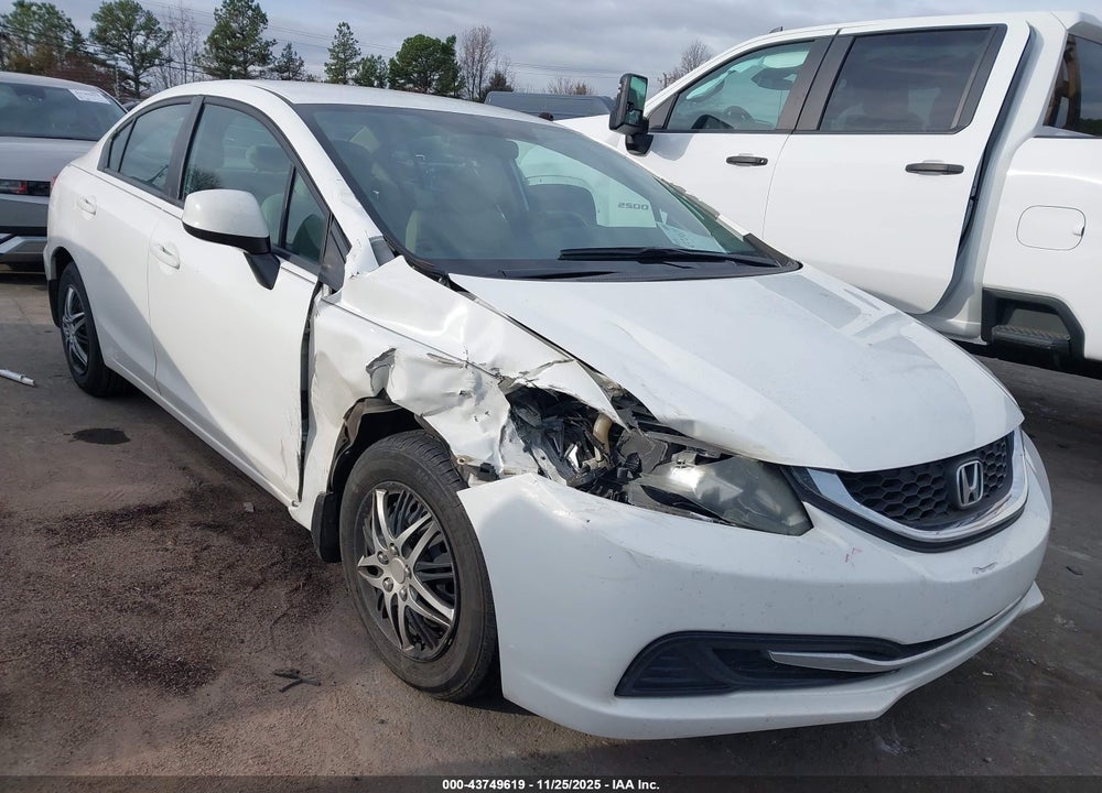 2013 HONDA CIVIC LX VIN: 19XFB2F59DE090328