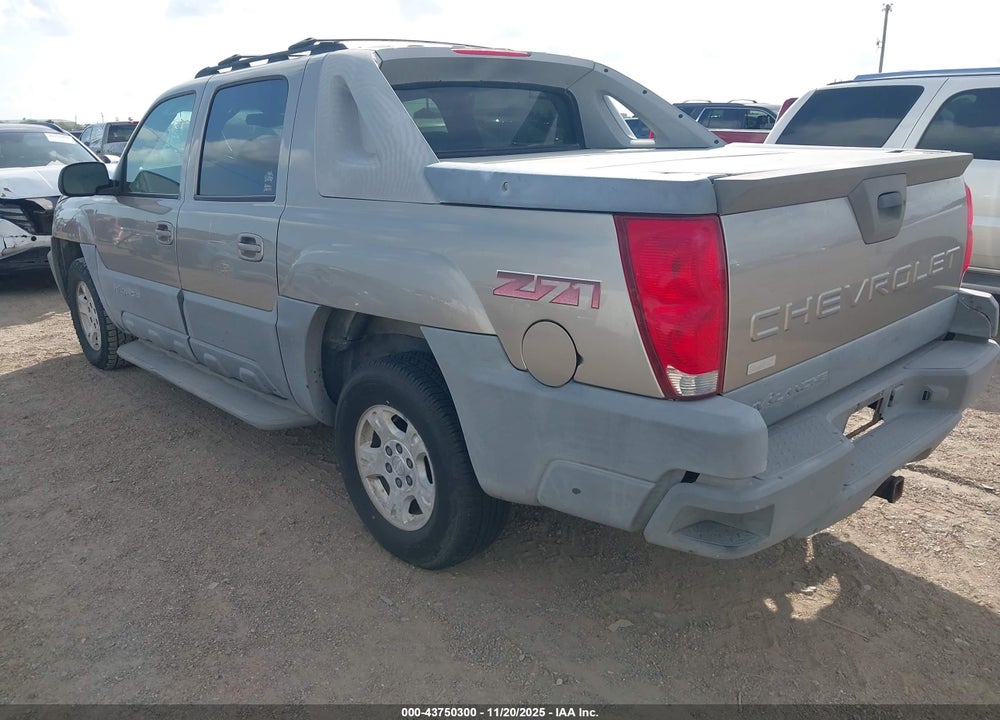 2002 CHEVROLET AVALANCHE 1500 VIN: 3GNEK13T52G291824
