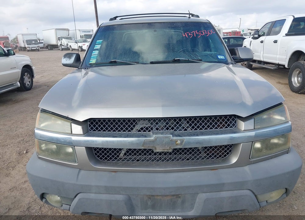 2002 CHEVROLET AVALANCHE 1500 VIN: 3GNEK13T52G291824