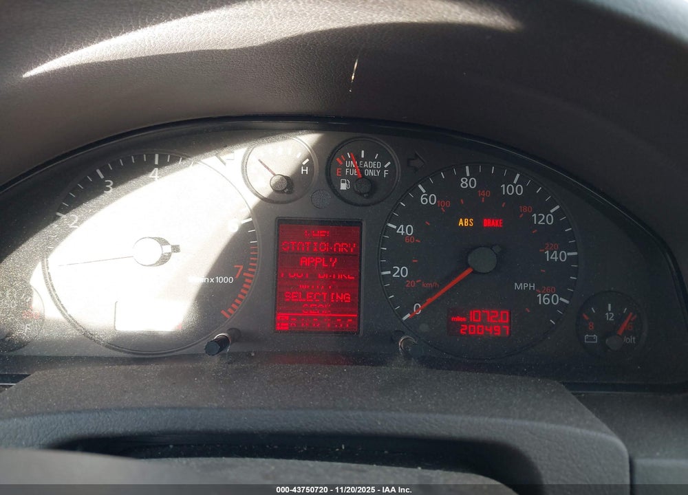 2001 AUDI A6 2.7T VIN: WAUED64B11N014824