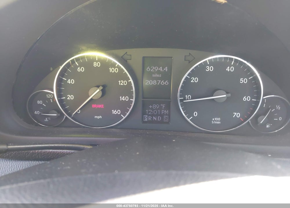 2007 MERCEDES-BENZ C 230 SPORT VIN: WDBRF52H17A938727