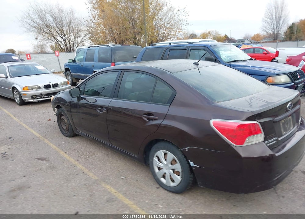 2013 SUBARU IMPREZA 2.0I VIN: JF1GJAA64DH009866
