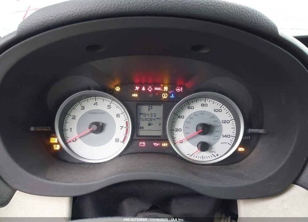 2013 SUBARU IMPREZA 2.0I VIN: JF1GJAA64DH009866