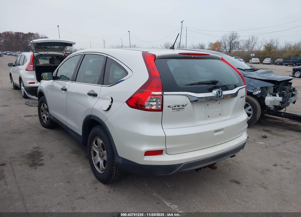 2015 HONDA CR-V LX VIN: 5J6RM4H39FL014689