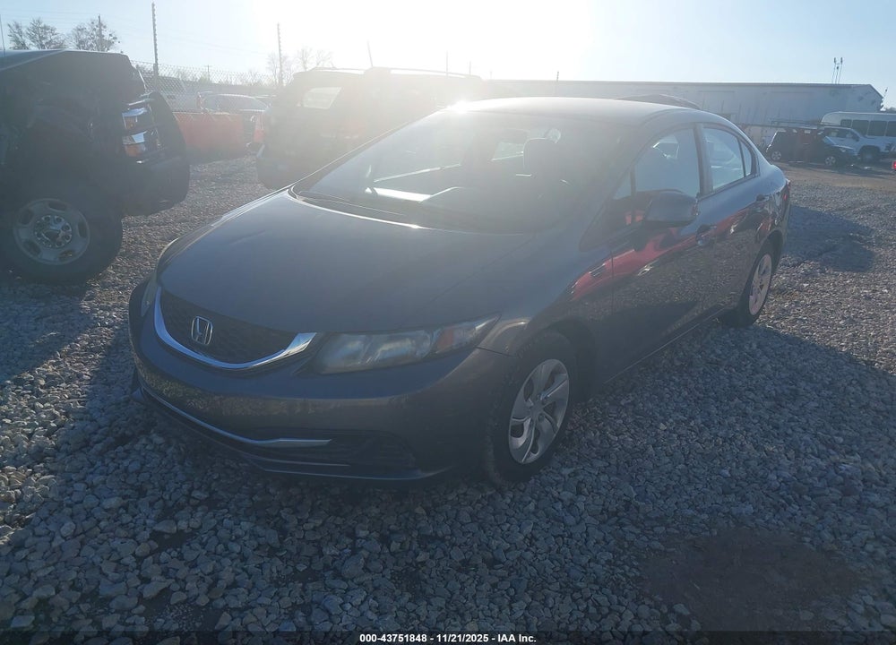 2013 HONDA CIVIC LX VIN: 19XFB2F59DE078535