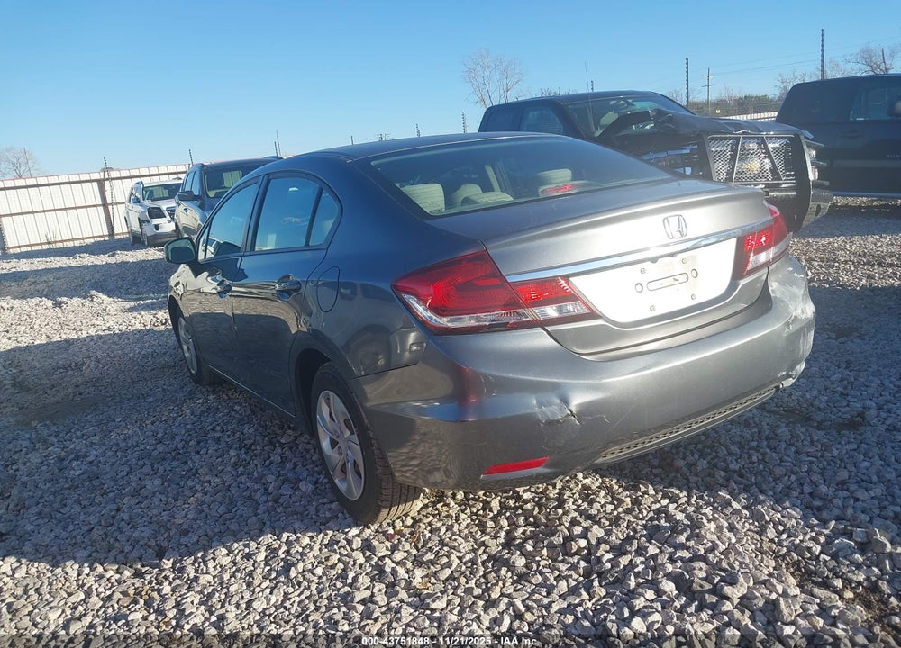 2013 HONDA CIVIC LX VIN: 19XFB2F59DE078535