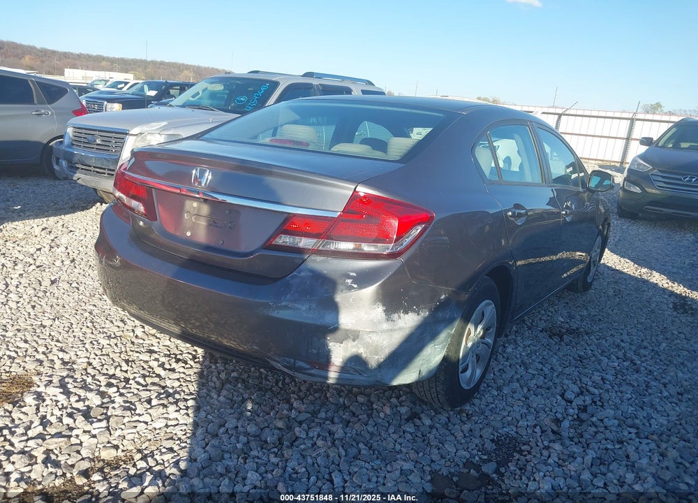 2013 HONDA CIVIC LX VIN: 19XFB2F59DE078535