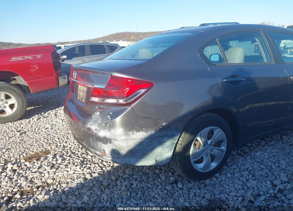 2013 HONDA CIVIC LX VIN: 19XFB2F59DE078535