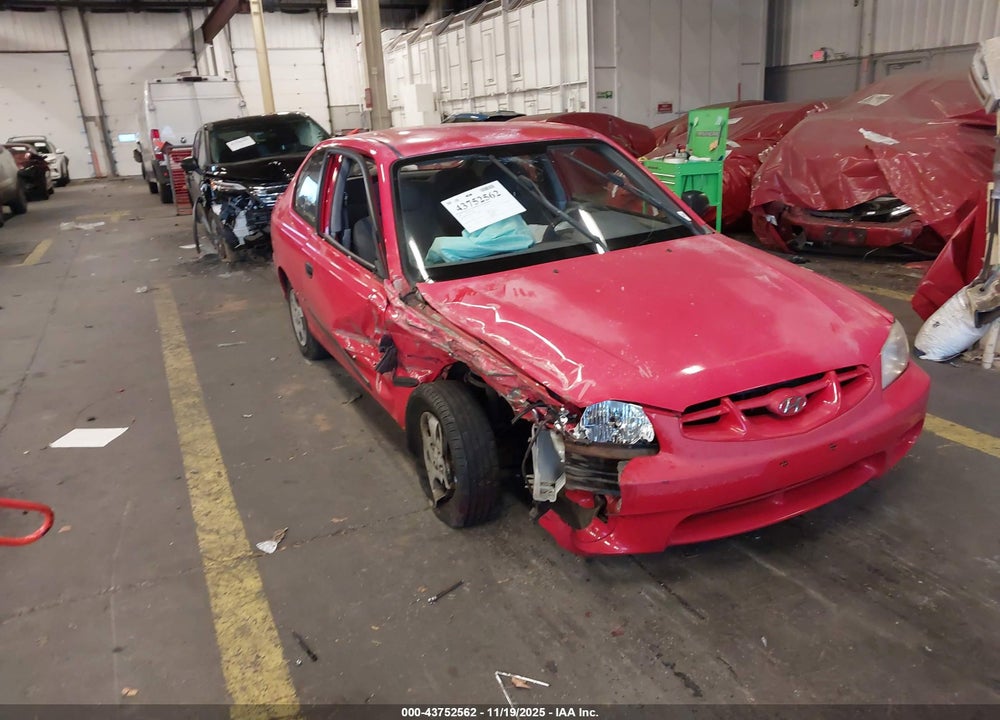 2000 HYUNDAI ACCENT L VIN: KMHCF35G8YU016093