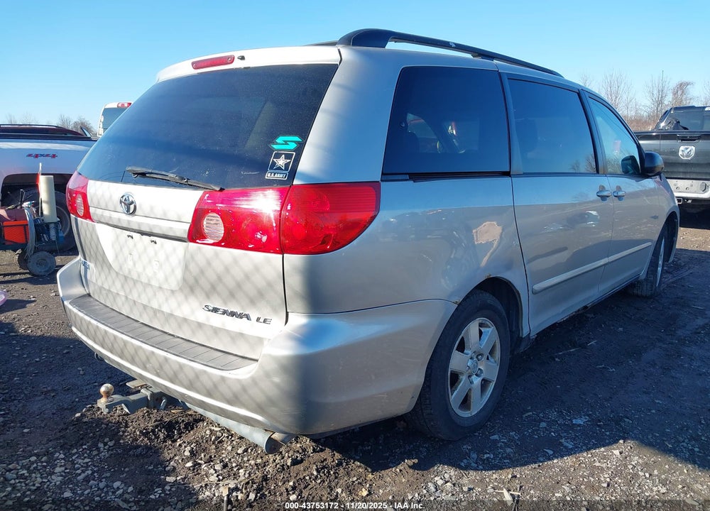 2008 TOYOTA SIENNA LE VIN: 5TDZK23C08S169947