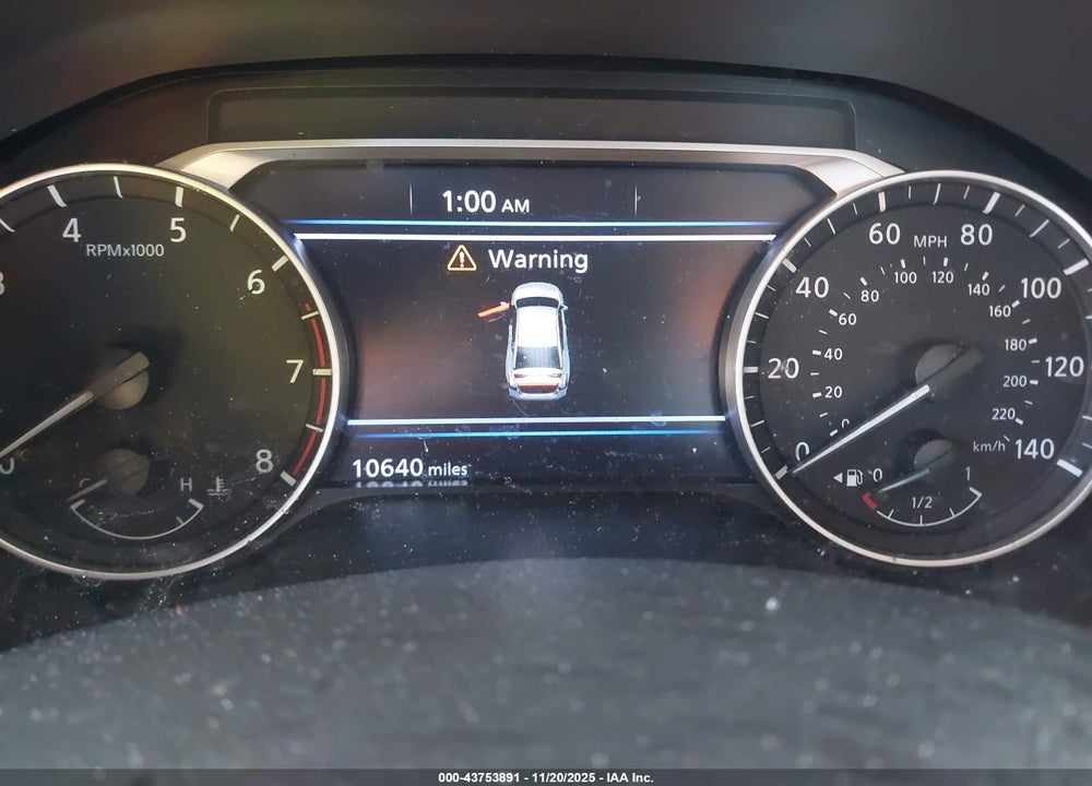 2025 NISSAN ALTIMA SV FWD VIN: 1N4BL4DV8SN401529