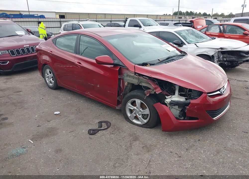 2014 HYUNDAI ELANTRA SE VIN: 5NPDH4AEXEH518381