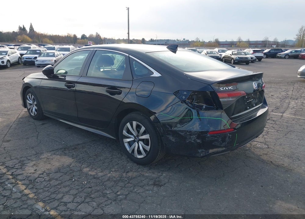2025 HONDA CIVIC LX VIN: 2HGFE2F28SH596846