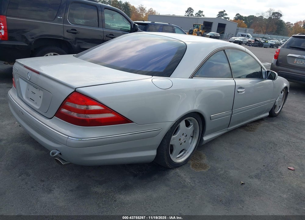 2002 MERCEDES-BENZ CL 500 VIN: WDBPJ75J22A021787