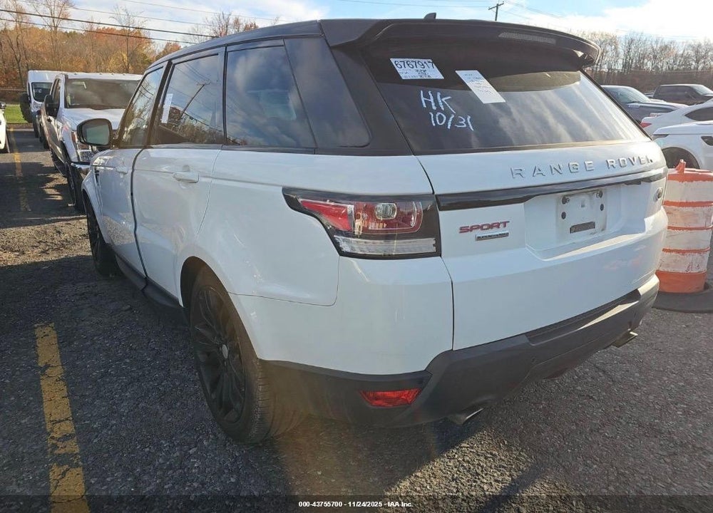 2016 LAND ROVER RANGE ROVER SPORT VIN: SALWR2EF9GA123169