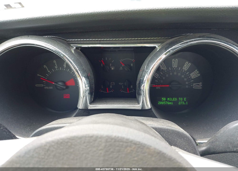 2007 FORD MUSTANG V6 DELUXE/V6 PREMIUM VIN: 1ZVFT80N575289186