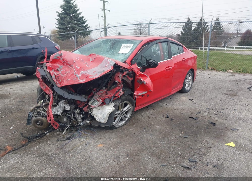 2018 CHEVROLET CRUZE LT AUTO VIN: 1G1BE5SM9J7102776
