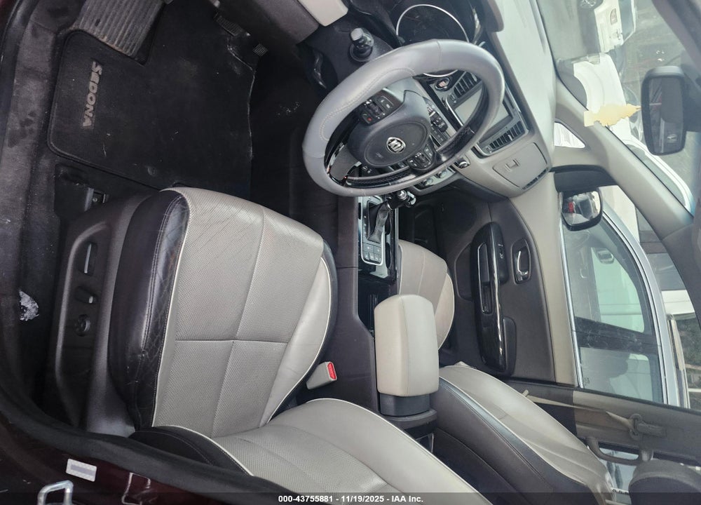2015 KIA SEDONA SX LUXURY VIN: KNDME5C10F6019836