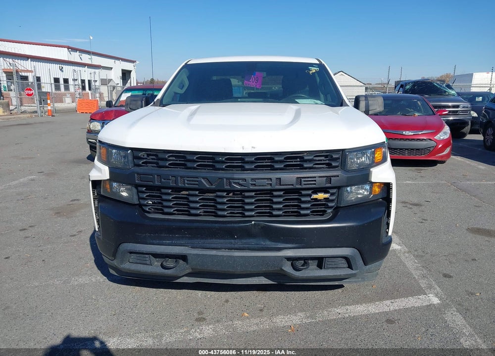 2021 CHEVROLET SILVERADO 1500 4WD STANDARD BED WT VIN: 1GCRYAEF6MZ354092