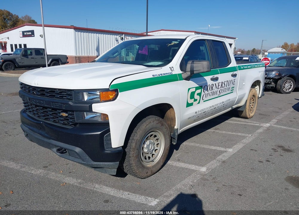 2021 CHEVROLET SILVERADO 1500 4WD STANDARD BED WT VIN: 1GCRYAEF6MZ354092