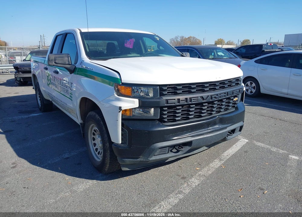 2021 CHEVROLET SILVERADO 1500 4WD STANDARD BED WT VIN: 1GCRYAEF6MZ354092