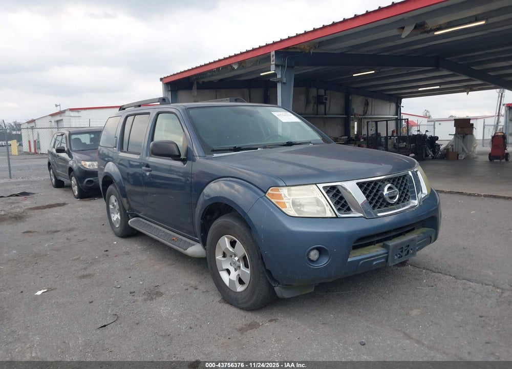 2008 NISSAN PATHFINDER S VIN: 5N1AR18U78C655527