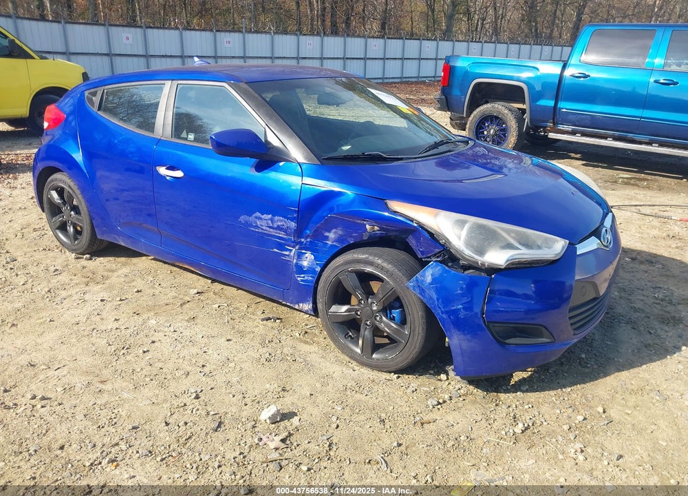 2014 HYUNDAI VELOSTER BASE W/BLACK VIN: KMHTC6AD6EU203852