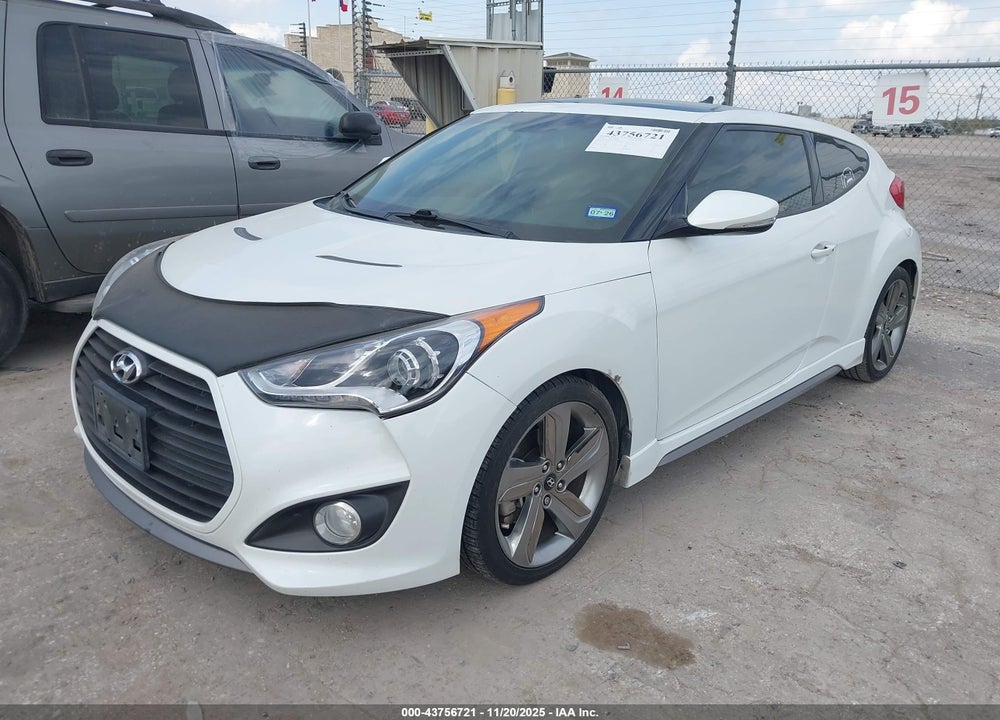 2014 HYUNDAI VELOSTER TURBO W/BLUE VIN: KMHTC6AEXEU192976