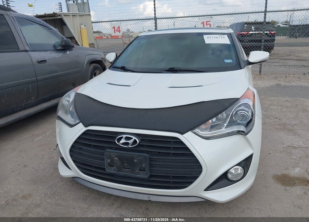 2014 HYUNDAI VELOSTER TURBO W/BLUE VIN: KMHTC6AEXEU192976