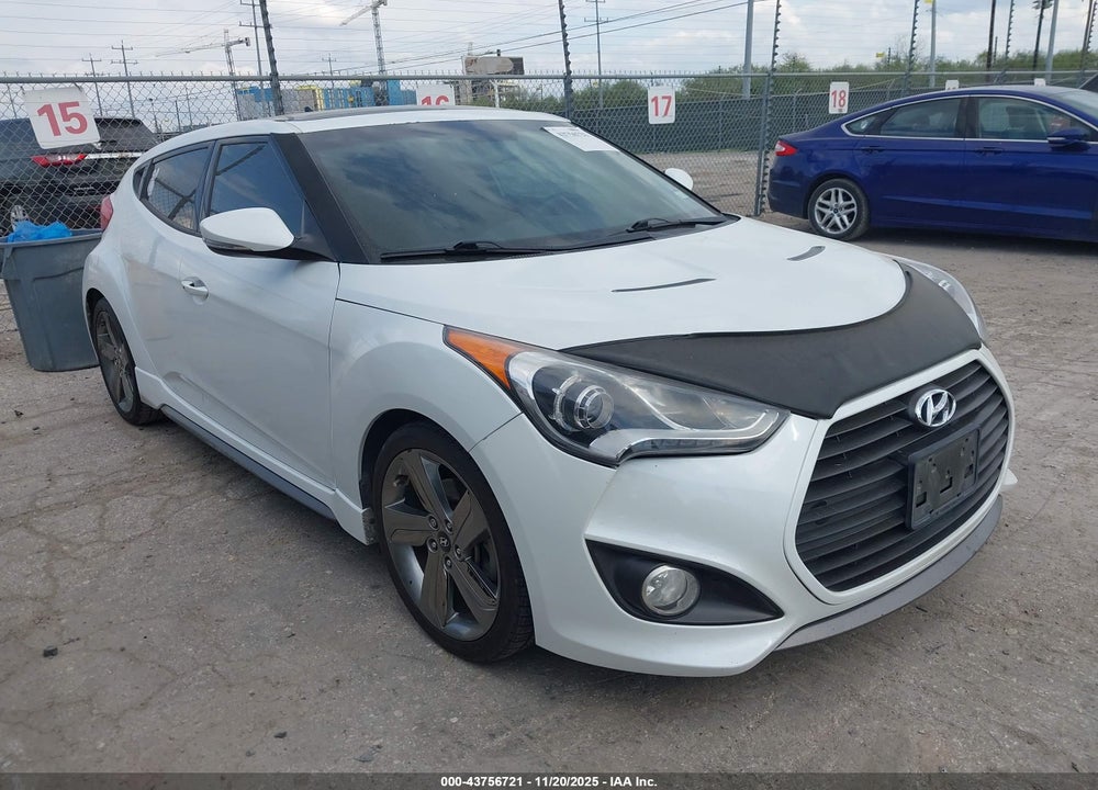 2014 HYUNDAI VELOSTER TURBO W/BLUE VIN: KMHTC6AEXEU192976