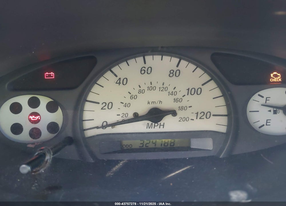 2001 TOYOTA ECHO VIN: JTDBT123010128835