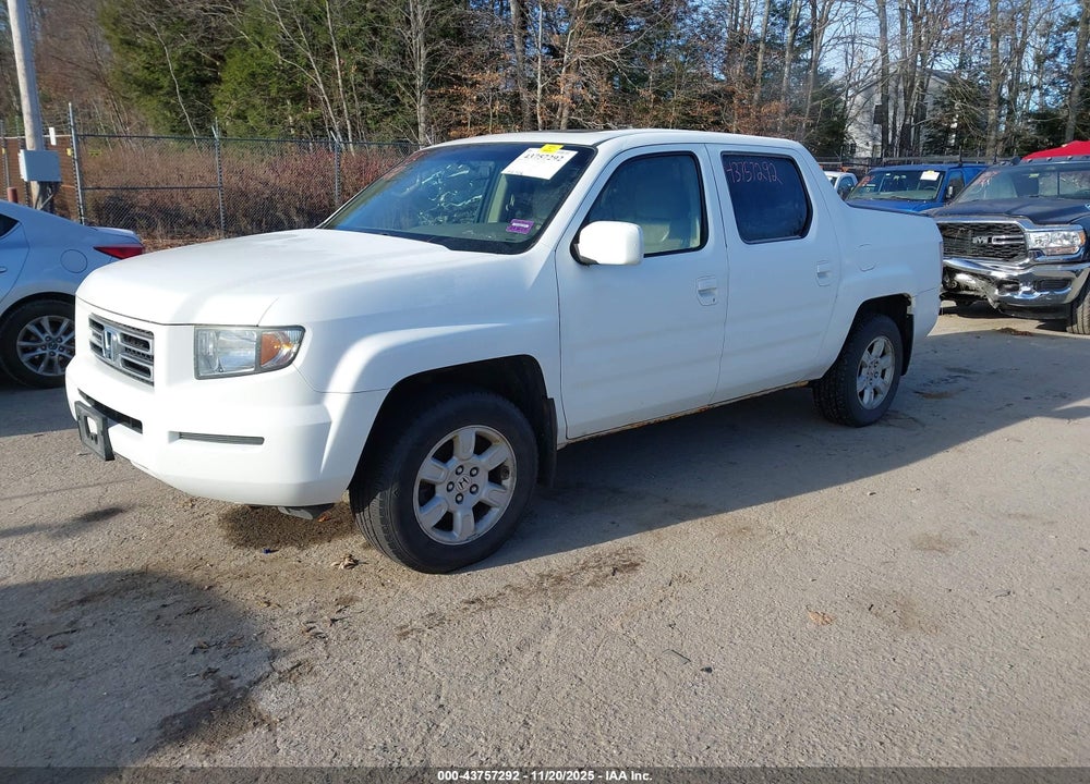 2007 HONDA RIDGELINE RTL VIN: 2HJYK16507H532498
