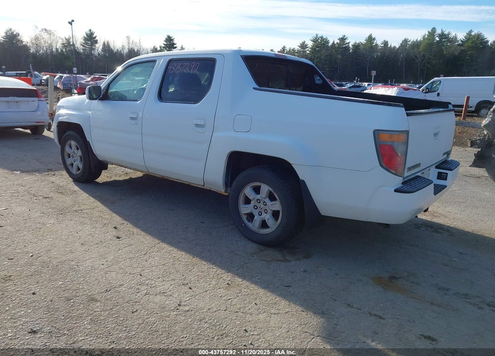 2007 HONDA RIDGELINE RTL VIN: 2HJYK16507H532498
