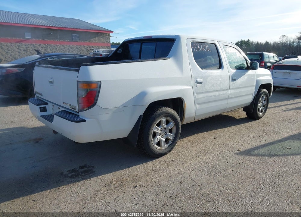 2007 HONDA RIDGELINE RTL VIN: 2HJYK16507H532498