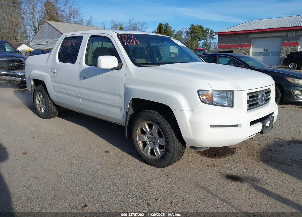 2007 HONDA RIDGELINE RTL VIN: 2HJYK16507H532498