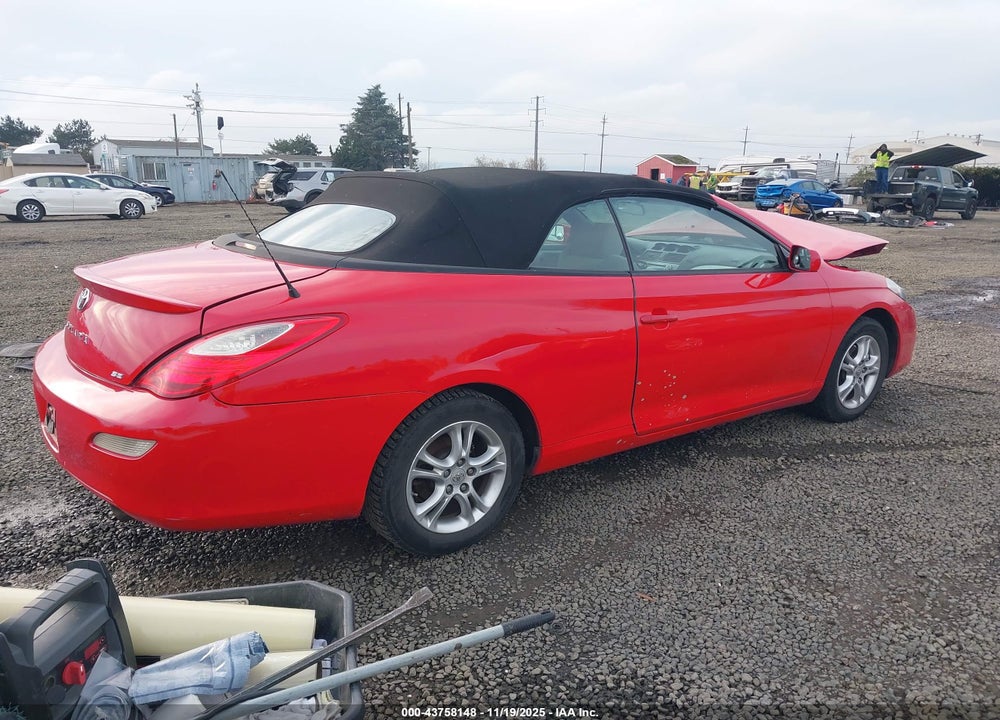 2007 TOYOTA CAMRY SOLARA SE VIN: 4T1FA38P37U135336